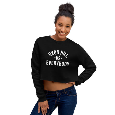 Black Women's Cropped Sweatshirt