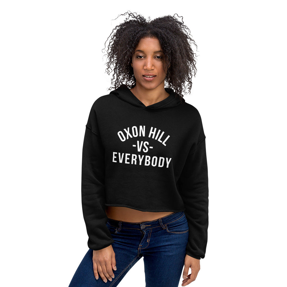 Black Women's Cropped Hoodie