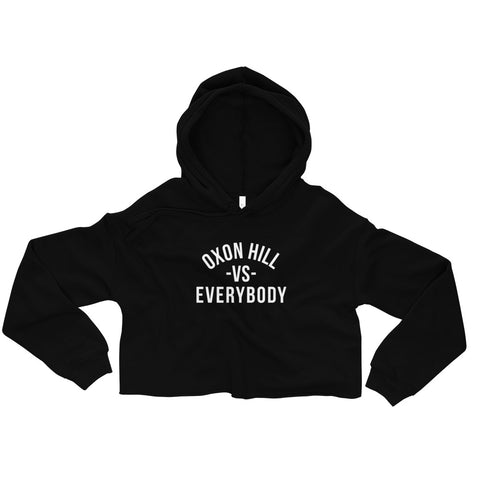 Black Women's Cropped Hoodie